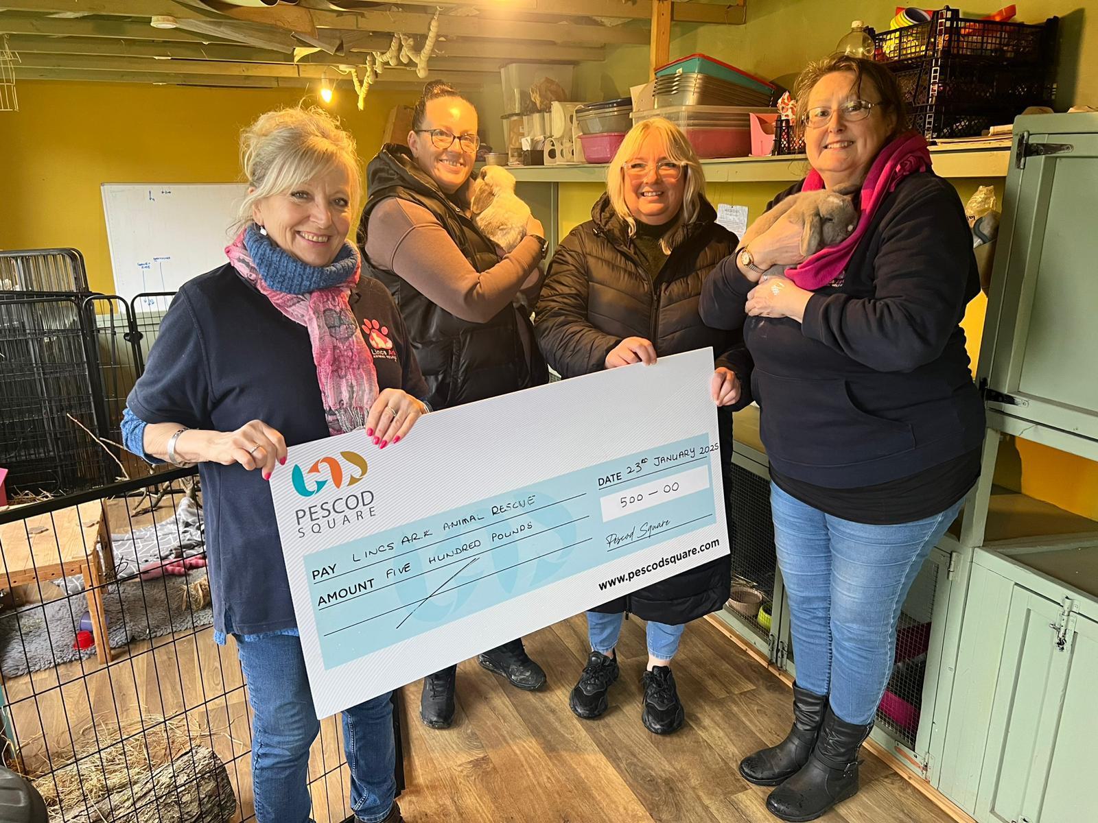 Charity Donations following another successful Santa's Grotto over the festive period